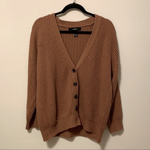 Forever 21 Sweaters - Oversized Button Up Cardigan - Small/Medium